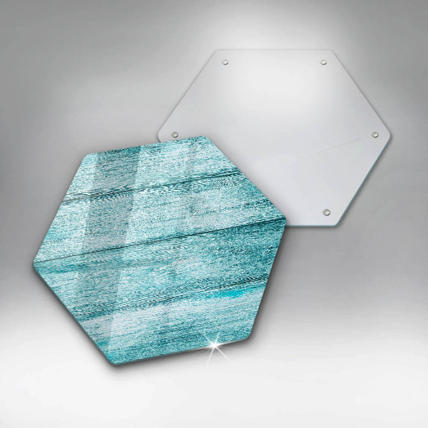 Glas Ceranfeldabdeckung Vintage Holzbretter