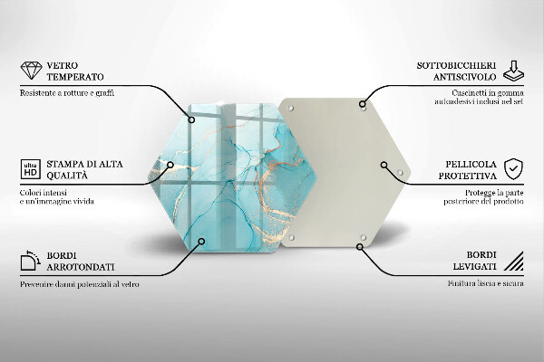 Glas Ceranfeldabdeckung Steinabstraktion