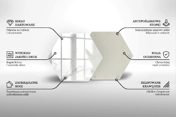 Glas Ceranfeldabdeckung Moderner Marmor