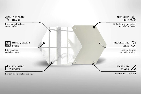Glas Ceranfeldabdeckung Moderner Marmor