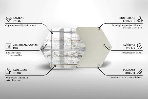 Glas Ceranfeldabdeckung Helle Holzbretter