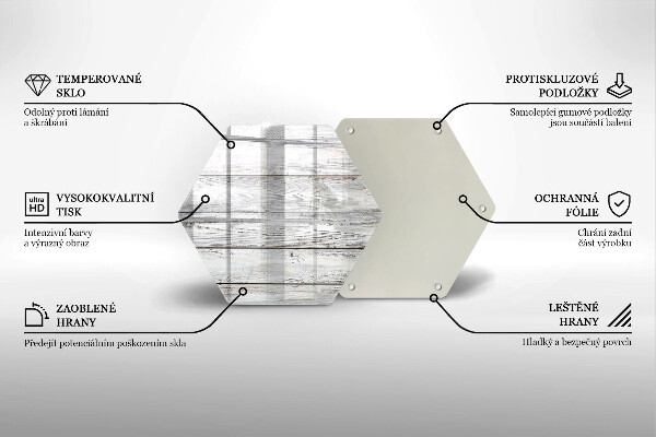 Glas Ceranfeldabdeckung Helle Holzbretter