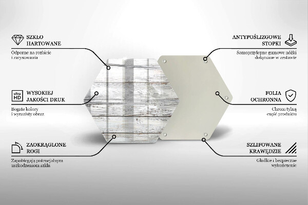 Glas Ceranfeldabdeckung Helle Holzbretter