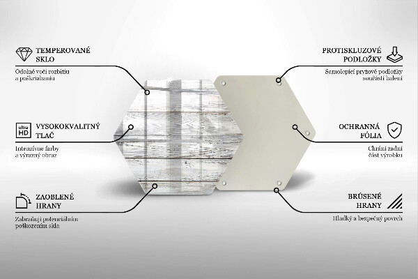 Glas Ceranfeldabdeckung Helle Holzbretter