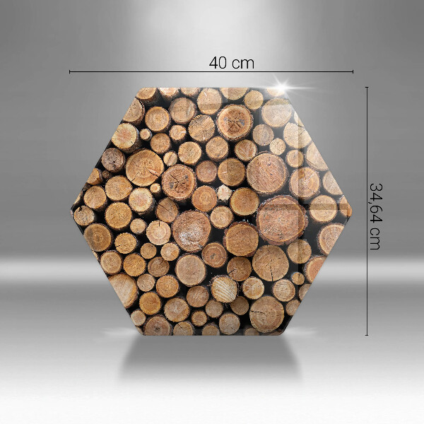 Glas Ceranfeldabdeckung Baumstämme