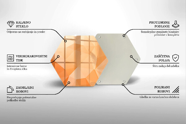 Glas Ceranfeldabdeckung Geometrischer Hintergrund