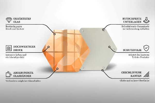 Glas Ceranfeldabdeckung Geometrischer Hintergrund