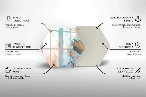 Glas Ceranfeldabdeckung Marmorabstraktion