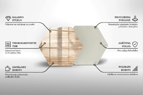 Glas Ceranfeldabdeckung Holzbretter