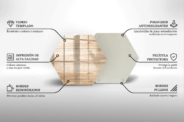 Glas Ceranfeldabdeckung Holzbretter