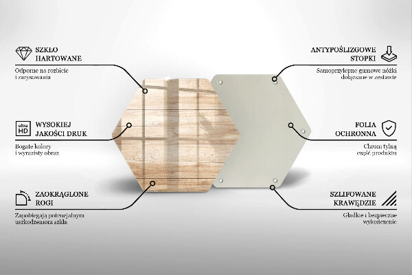 Glas Ceranfeldabdeckung Holzbretter