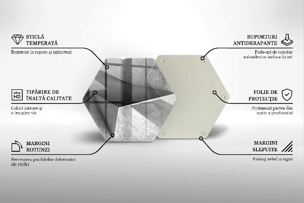 Glas Ceranfeldabdeckung Konkrete Abstraktion