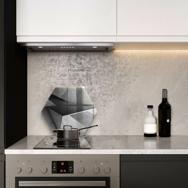 Glas Ceranfeldabdeckung Konkrete Abstraktion