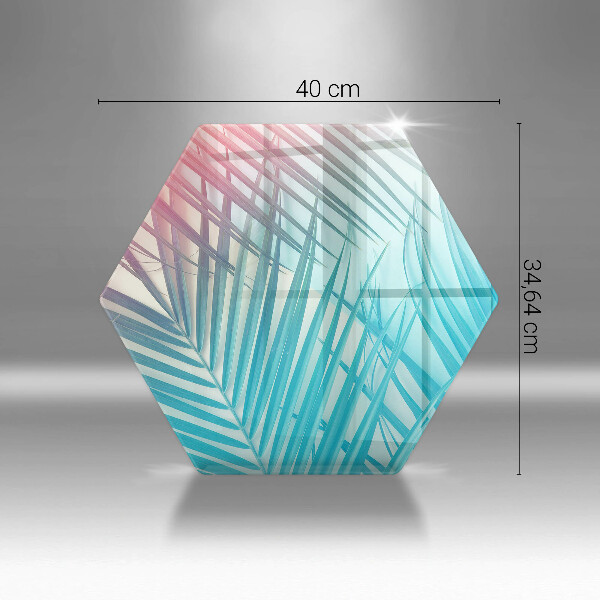 Glas Ceranfeldabdeckung Pastellblätter