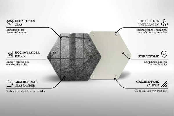 Glas Ceranfeldabdeckung Steinstruktur