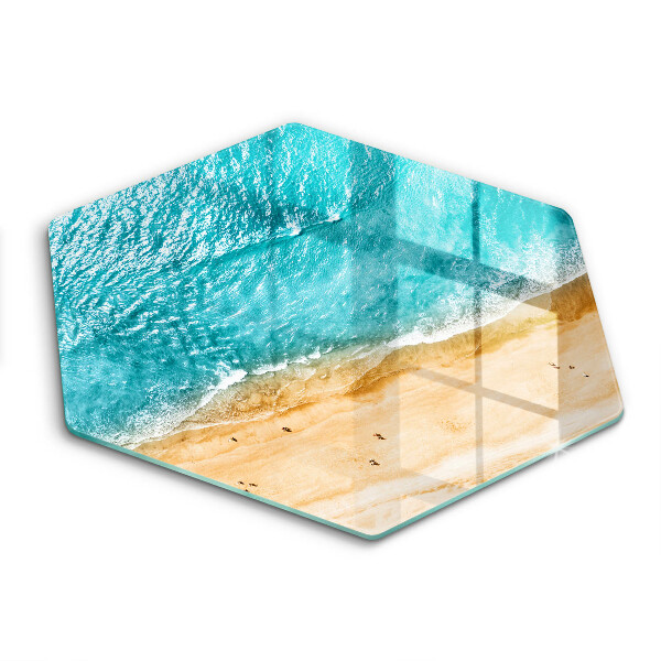 Glas Ceranfeldabdeckung Strandufer und Meer