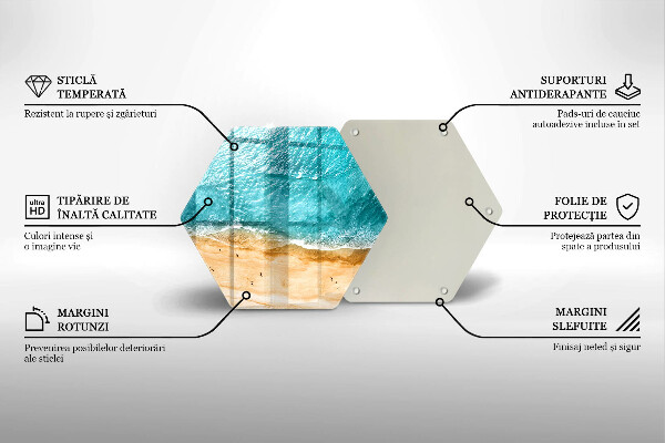 Glas Ceranfeldabdeckung Strandufer und Meer