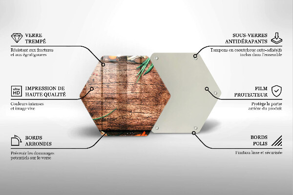 Glas Ceranfeldabdeckung Küchenbrett aus Holz