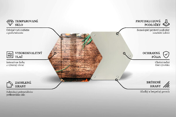 Glas Ceranfeldabdeckung Küchenbrett aus Holz