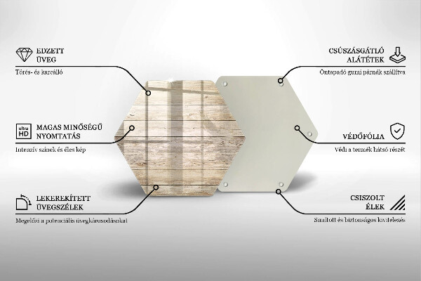 Glas Ceranfeldabdeckung Holzbretter