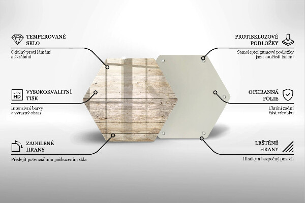 Glas Ceranfeldabdeckung Holzbretter