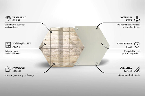 Glas Ceranfeldabdeckung Holzbretter