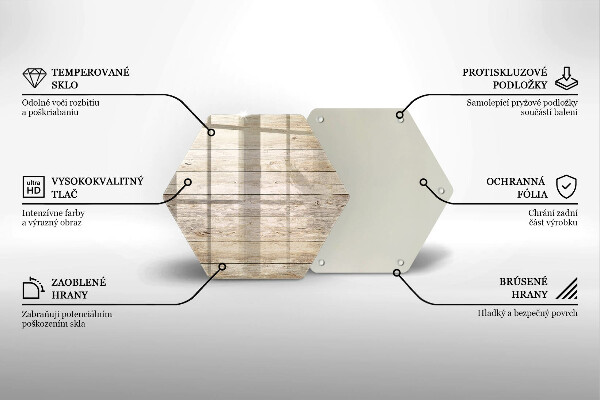 Glas Ceranfeldabdeckung Holzbretter