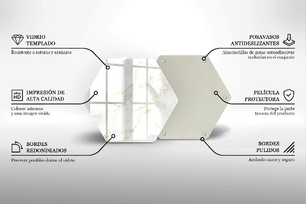 Glas Herdabdeckplatte Dekorativer Marmorstein