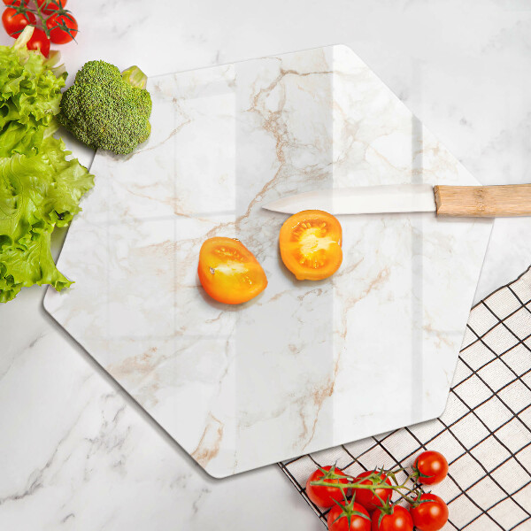 Glas Herdabdeckplatte Dekorativer Marmorstein