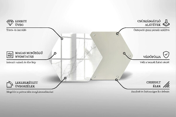 Glas Ceranfeldabdeckung Marmorsteinhintergrund
