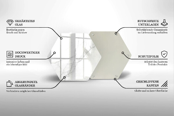 Glas Ceranfeldabdeckung Marmorsteinhintergrund