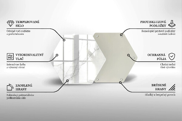 Glas Ceranfeldabdeckung Marmorsteinhintergrund