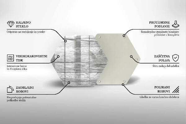 Glas Herdabdeckplatte Alte Holzbretter