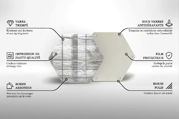 Glas Herdabdeckplatte Alte Holzbretter