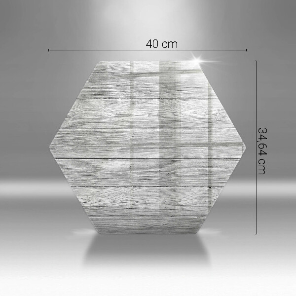 Glas Herdabdeckplatte Alte Holzbretter