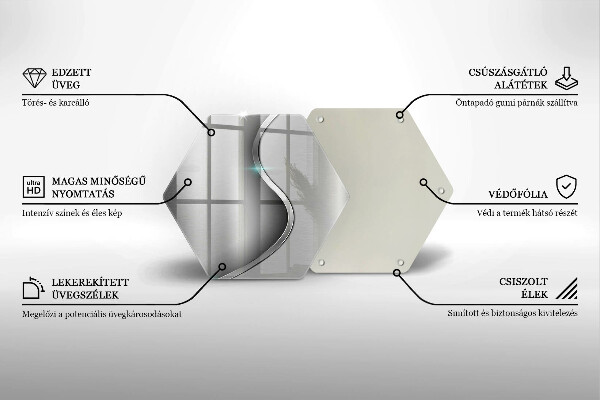 Glas Ceranfeldabdeckung Abstraktes silbernes Metall