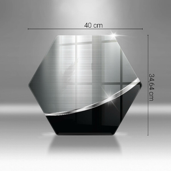 Glas Ceranfeldabdeckung Abstraktion mit Metall