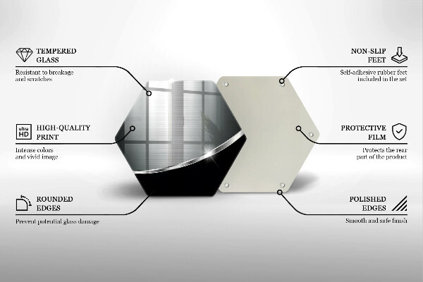 Glas Ceranfeldabdeckung Abstraktion mit Metall