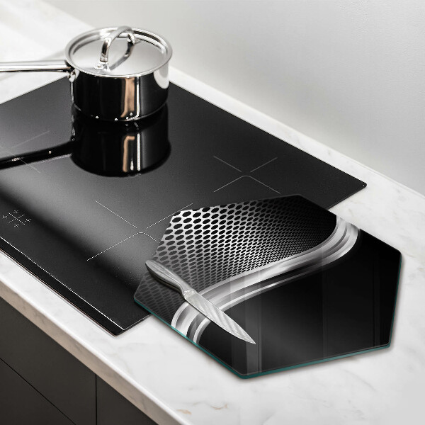 Glas Herdabdeckplatte Metallstruktur