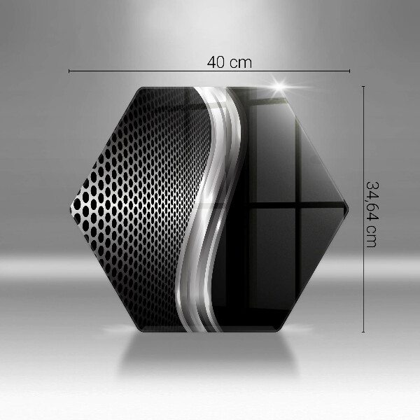 Glas Herdabdeckplatte Metallstruktur