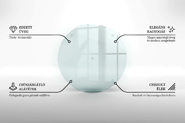 Glas Ceranfeldabdeckung Spritzschutz 40 cm