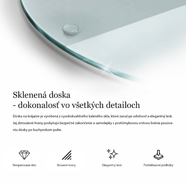 Glas Ceranfeldabdeckung Spritzschutz 40 cm