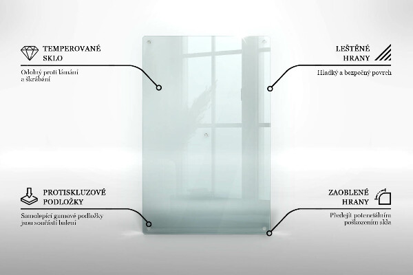 Glas Herdabdeckplatte 80x52 cm