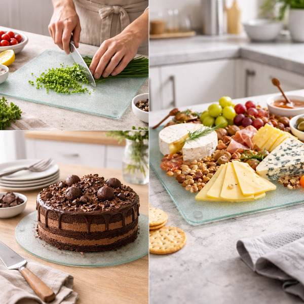 Rundes Schneidebrett mit 30 cm Durchmesser bedrucken