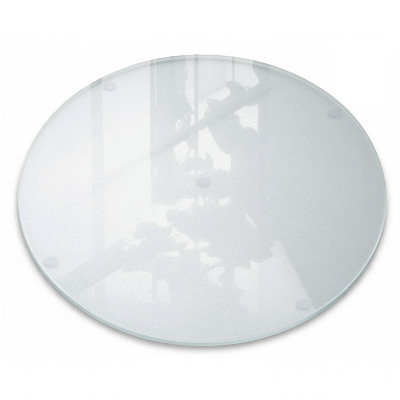 Rundes Glas-Schneidebrett mit 40 cm Durchmesser