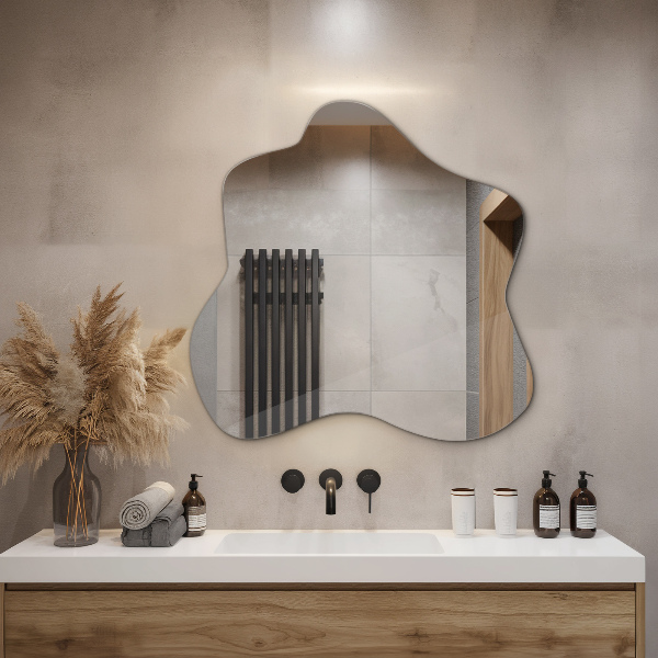 Spiegel Klecks asymmetrischer 48x48 cm