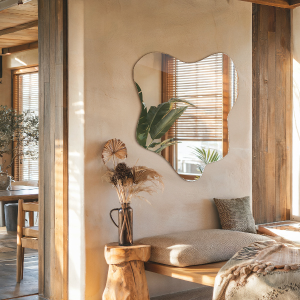 Spiegel Klecks asymmetrischer 48x48 cm