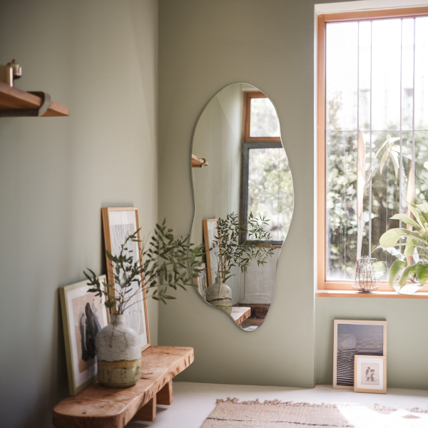 Unförmiger spiegel modern 45x100 cm