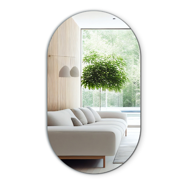 Spiegel oval ohne rahmen 40x70 cm