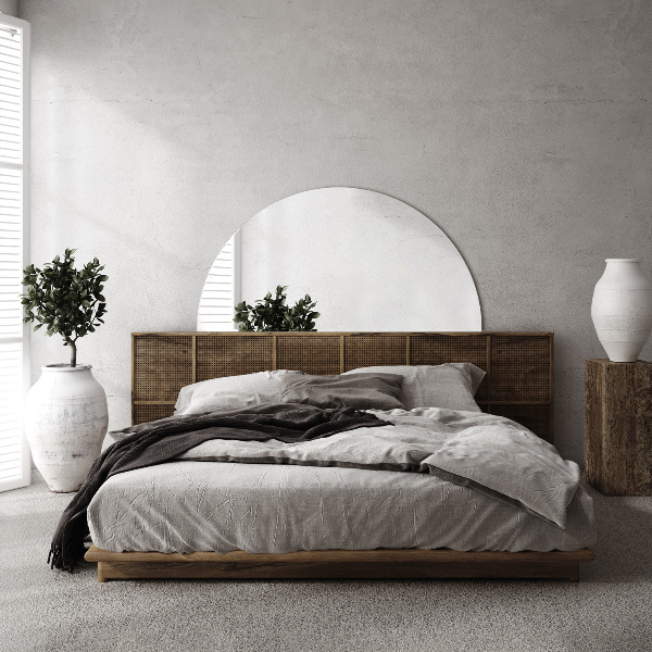 Rahmenlos halbrunder spiegel 30x60 cm